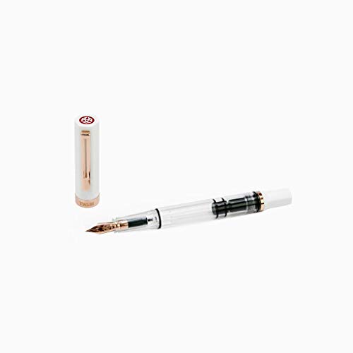 Twsbi Eco White & Rose Gold Füllfederhalter EF von TWSBI