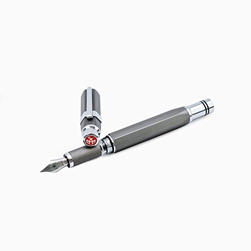 Twsbi Precision Gun Metal, Füllfederhalter EF (ExtraFine) von TWSBI