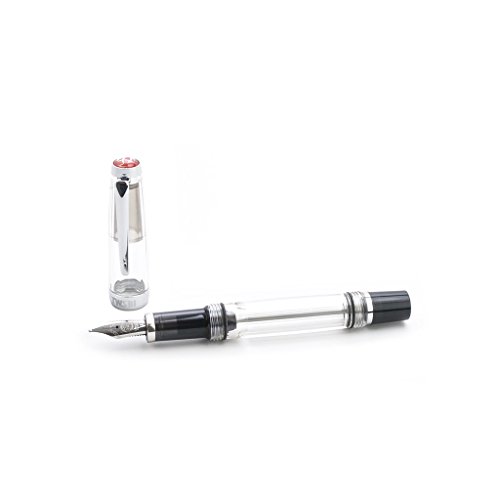 Twsbi Vac Mini Smoke Füllfederhalter, Edelharz, Durchsichtig, Schwarz - M von TWSBI