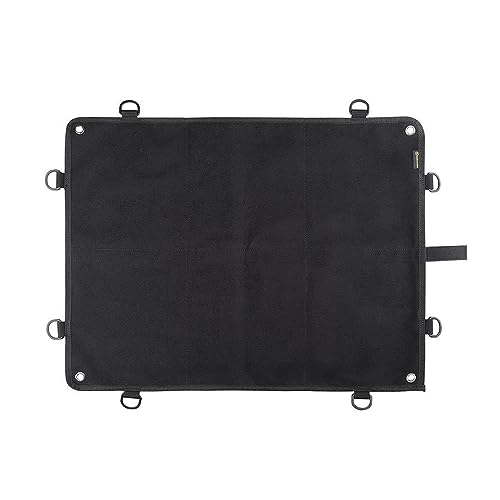Kletttafel Patches Klett, Tactical Morale Patch Display Board, Faltbar Taktische Patch Display Tafel, Patch zum Aufhängen Militär-Klettverschluss (60 * 45cm - Black) von TWSOUL