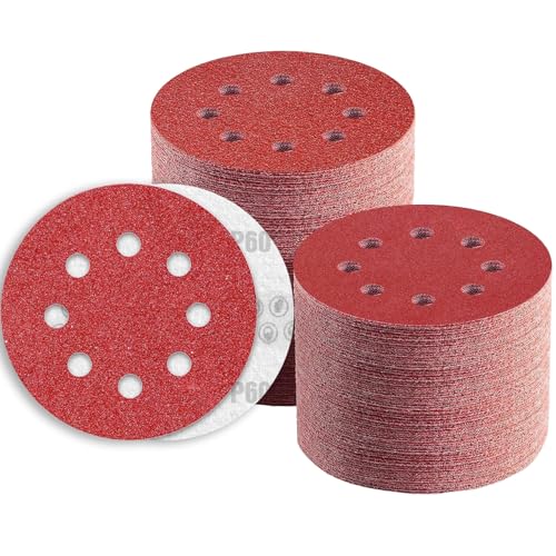 Schleifpapier 125mm Klett 60 Körnung, 8 Loch Schleifscheiben 125mm Rund Klett für Exzenterschleifer by TWSTYFAL (80 Stück) Schleifpapier 125mm Klett 60 Körnung, 8 Loch Schleifscheiben 125mm Rund Klett für Exzenterschleifer by TWSTYFAL (80 Stück) von TWSTYFAL