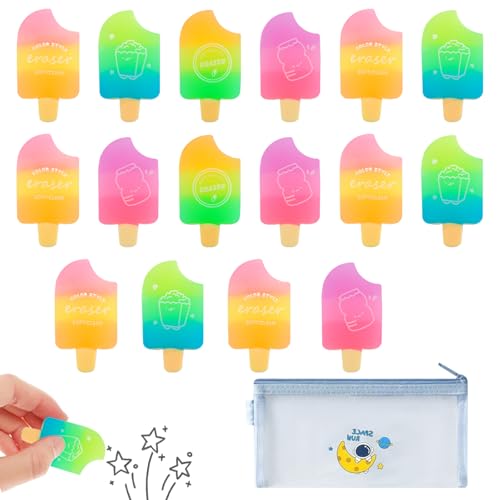 16 Stück Eiscreme Radiergummi Set, 58x32mm Neuartiger Radiergummi für Kinder, Lustige Eis Radiergummis mit Netzstoff Federmäppchen, Bürobedarf Schreibwaren Kindergeburtstag Gastgeschenke für Kinder 16 Stück Eiscreme Radiergummi Set, 58x32mm Neuartiger Radiergummi für Kinder, Lustige Eis Radiergummis mit Netzstoff Federmäppchen, Bürobedarf Schreibwaren Kindergeburtstag Gastgeschenke für Kinder von TXErfolg