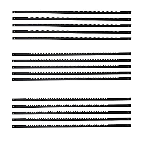 TXErfolg 15 Stück Dekupiersägeblatt mit Stift 127mm Feinschnitt Laubsägeblätter 10/14/18 Zähne passend für Dekupiersägen für Holzbearbeitung Elektrowerkzeug-Zubehör TXErfolg 15 Stück Dekupiersägeblatt mit Stift 127mm Feinschnitt Laubsägeblätter 10/14/18 Zähne passend für Dekupiersägen für Holzbearbeitung Elektrowerkzeug-Zubehör von TXErfolg