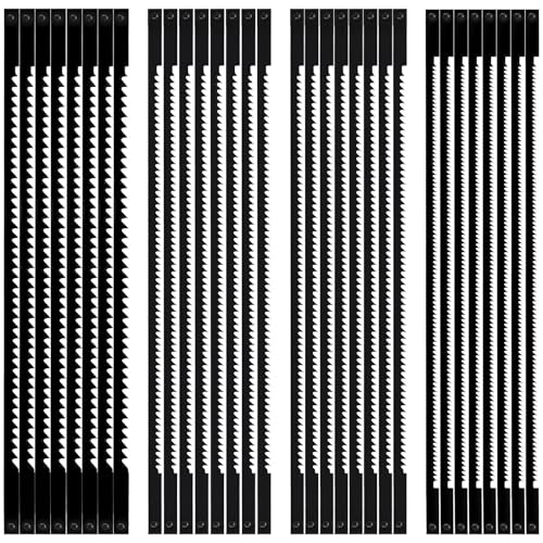 TXErfolg 32 Stück Dekupiersägeblatt 127mm Feinschnitt Laubsägeblätter mit Stift 10/15/18/24 Zähne passend für Dekupiersägen für Elektrowerkzeug Zubehör Holzbearbeitung, für Holz TXErfolg 32 Stück Dekupiersägeblatt 127mm Feinschnitt Laubsägeblätter mit Stift 10/15/18/24 Zähne passend für Dekupiersägen für Elektrowerkzeug Zubehör Holzbearbeitung, für Holz von TXErfolg