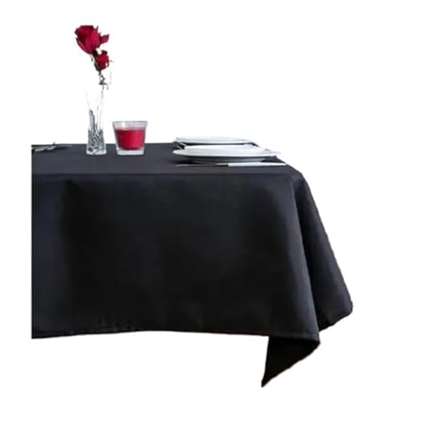Party Schwarze wasserdichte Tischdecke Hochzeitsbankett Hotelkleidung Direktverkauf Übergroße Heimdekoration Tischdecke(140 * 240cm) von TXLEAPEY