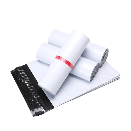 TXLEAPEY 5 Stück Hellgraue Kuriertaschen Versandtaschen Versandtaschen Selbstklebende Umschläge Kunststoffverpackungsbeutel Plastiktüten for Verpacken(38x52cm) von TXLEAPEY