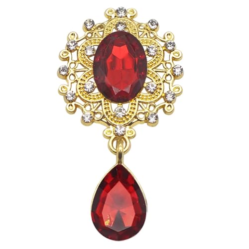 TXLEAPEY Charm-Blumenbrosche, 10 Stück, 25 x 45 MM, Kristallgold, Flache Rückseite, 2019, Hochzeit, Weinglas, Ornament, Dekoration, Basteln, Scrapbooking(9.Wine Red) von TXLEAPEY