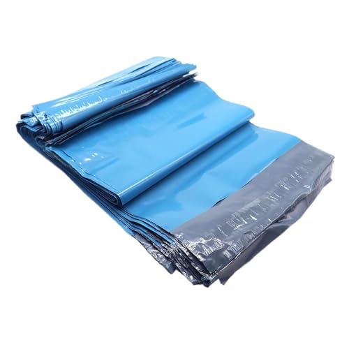 TXLEAPEY Grüne Kuriertasche aus Kunststoff, Express-Verpackungstasche, Dicke Kleidung, wasserdichte Versandtaschen, selbstverschließende Umschlagbeutel, viele(Blue,100 PCS-32X45cm) von TXLEAPEY