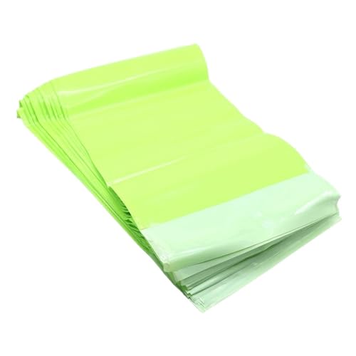 TXLEAPEY Grüne Kuriertasche aus Kunststoff, Express-Verpackungstasche, Dicke Kleidung, wasserdichte Versandtaschen, selbstverschließende Umschlagbeutel, viele(Green,100 PCS-17X30cm) von TXLEAPEY