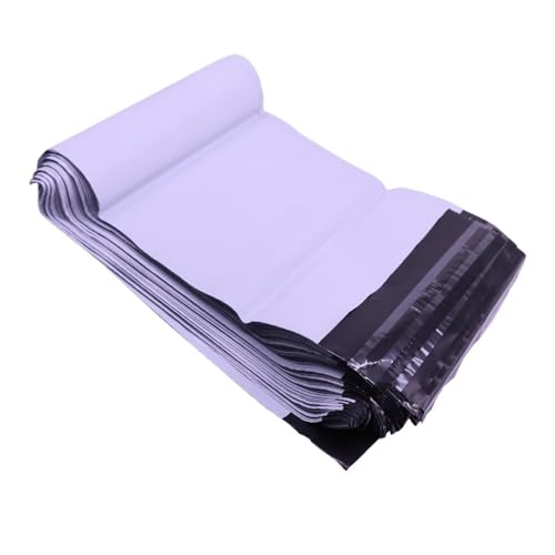 TXLEAPEY Grüne Kuriertasche aus Kunststoff, Express-Verpackungstasche, Dicke Kleidung, wasserdichte Versandtaschen, selbstverschließende Umschlagbeutel, viele(White,10 PCS-17X30cm) von TXLEAPEY