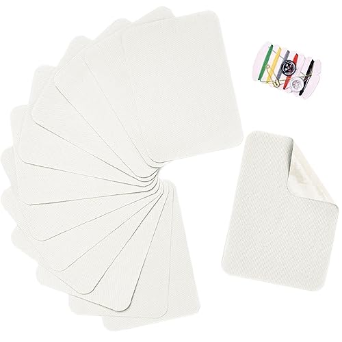 TXSN 12 Stück Reparaturflicken zum Aufbügeln, Baumwoll-Reparaturflicken für Kleidung, Hosen, Flicken und Dekorieren, Größe 7,6 x 10,2 cm, Beige TXSN 12 Stück Reparaturflicken zum Aufbügeln, Baumwoll-Reparaturflicken für Kleidung, Hosen, Flicken und Dekorieren, Größe 7,6 x 10,2 cm, Beige von TXSN