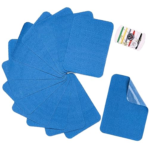 TXSN 12 x Reparaturflicken zum Aufbügeln, Baumwoll-Reparaturflicken für Kleidung, Hosen, Flicken und Dekorieren, Größe 7,6 x 10,2 cm, Blau TXSN 12 x Reparaturflicken zum Aufbügeln, Baumwoll-Reparaturflicken für Kleidung, Hosen, Flicken und Dekorieren, Größe 7,6 x 10,2 cm, Blau von TXSN