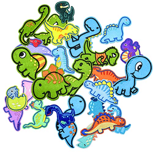 TXSN 26 Stück Dinosaurier Aufnäher zum Aufbügeln, bestickt, zum Aufbügeln oder Aufnähen, dekorative Flicken für Kleidung, Hosen, Rucksäcke, Hüte, Jeans, DIY-Zubehör TXSN 26 Stück Dinosaurier Aufnäher zum Aufbügeln, bestickt, zum Aufbügeln oder Aufnähen, dekorative Flicken für Kleidung, Hosen, Rucksäcke, Hüte, Jeans, DIY-Zubehör von TXSN