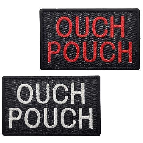 TXSN Ouch Pouch Patches, Klettverschluss-Aufnäher, Vollstickerei, Abzeichen für Hundeweste, Geschirr und Mützen, Taschen, Westen, Jacken, Rucksäcke, Uniformen, 2 Stück TXSN Ouch Pouch Patches, Klettverschluss-Aufnäher, Vollstickerei, Abzeichen für Hundeweste, Geschirr und Mützen, Taschen, Westen, Jacken, Rucksäcke, Uniformen, 2 Stück von TXSN