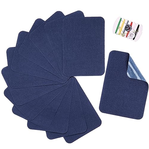 TXSN Reparaturflicken zum Aufbügeln, Baumwolle, Reparaturflicken für Kleidung, Hosen, Flicken und Dekorieren, Größe 7,6 x 10,2 cm, Dunkelblau, 12 Stück TXSN Reparaturflicken zum Aufbügeln, Baumwolle, Reparaturflicken für Kleidung, Hosen, Flicken und Dekorieren, Größe 7,6 x 10,2 cm, Dunkelblau, 12 Stück von TXSN