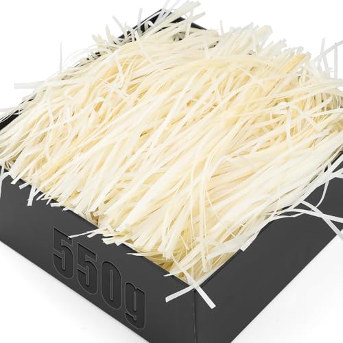 TXXATX 550g Geschreddertes Papier für Geschenkbox Cremeweiß Füllmaterial Geschenk Verpackungsmaterial mit Schleifen Hamper Shred Raffia Füllmaterial für Pakete DIY Festival Geschenkbox Dekoration TXXATX 550g Geschreddertes Papier für Geschenkbox Cremeweiß Füllmaterial Geschenk Verpackungsmaterial mit Schleifen Hamper Shred Raffia Füllmaterial für Pakete DIY Festival Geschenkbox Dekoration von TXXATX