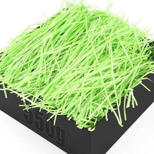 TXXATX 550g Geschreddertes Papier für Geschenkbox Grün Füllmaterial Geschenk Verpackungsmaterial mit Schleifen Hamper Shred Raffia Füllmaterial für Pakete DIY Festival Geschenkbox Dekoration TXXATX 550g Geschreddertes Papier für Geschenkbox Grün Füllmaterial Geschenk Verpackungsmaterial mit Schleifen Hamper Shred Raffia Füllmaterial für Pakete DIY Festival Geschenkbox Dekoration von TXXATX