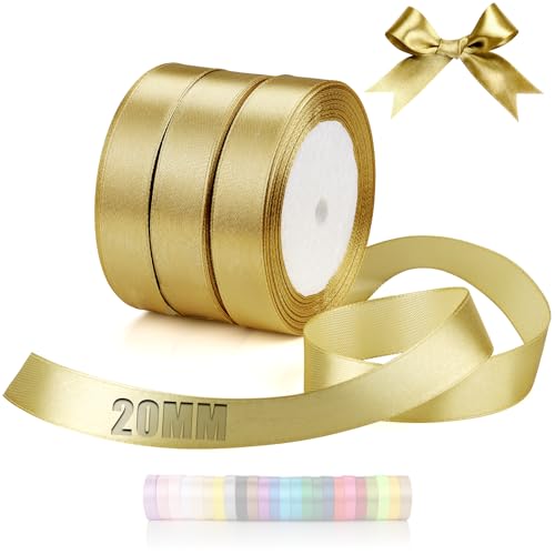 TXXATX 66m Schleifenband Antikgold Satinband Deko Geschenkband Breit 20mm Geschenkbänder Antikgold Ribbon Band Hochzeit Stoff Geschenk Band für Taufe Geburtstag Valentinstag Weihnachtstischdeko TXXATX 66m Schleifenband Antikgold Satinband Deko Geschenkband Breit 20mm Geschenkbänder Antikgold Ribbon Band Hochzeit Stoff Geschenk Band für Taufe Geburtstag Valentinstag Weihnachtstischdeko von TXXATX