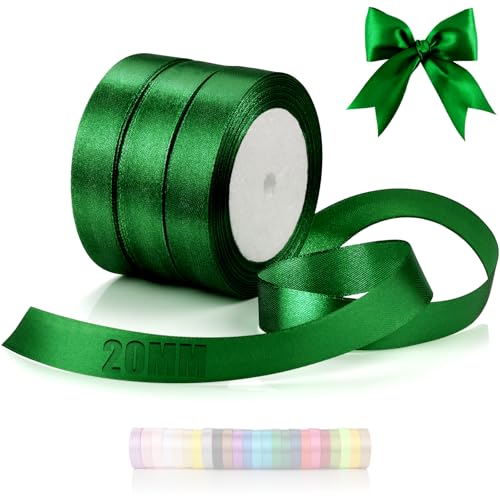 TXXATX 66m Schleifenband Dunkelgrün Satinband Deko Geschenkband Breit 20mm Geschenkbänder Dunkelgrün Ribbon Band Hochzeit Stoff Geschenk Band für Taufe Geburtstag Valentinstag Weihnachtstischdeko TXXATX 66m Schleifenband Dunkelgrün Satinband Deko Geschenkband Breit 20mm Geschenkbänder Dunkelgrün Ribbon Band Hochzeit Stoff Geschenk Band für Taufe Geburtstag Valentinstag Weihnachtstischdeko von TXXATX