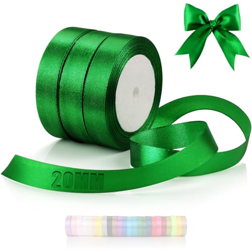 TXXATX 66m Schleifenband Grün Satinband Deko Geschenkband Breit 20mm Geschenkbänder Grün Ribbon Band Hochzeit Stoff Geschenk Band Grün für Taufe Geburtstag Valentinstag Weihnachtstischdeko TXXATX 66m Schleifenband Grün Satinband Deko Geschenkband Breit 20mm Geschenkbänder Grün Ribbon Band Hochzeit Stoff Geschenk Band Grün für Taufe Geburtstag Valentinstag Weihnachtstischdeko von TXXATX