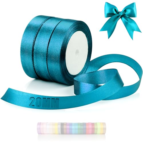 TXXATX 66m Schleifenband Türkis Satinband Deko Geschenkband Breit 20mm Geschenkbänder Türkis Ribbon Band Hochzeit Stoff Türkis Geschenk Band für Taufe Geburtstag Valentinstag Weihnachtstischdeko TXXATX 66m Schleifenband Türkis Satinband Deko Geschenkband Breit 20mm Geschenkbänder Türkis Ribbon Band Hochzeit Stoff Türkis Geschenk Band für Taufe Geburtstag Valentinstag Weihnachtstischdeko von TXXATX