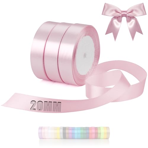 TXXATX 66m Schleifenband Zartrosa Satinband Deko Geschenkband Breit 20mm Geschenkbänder Zartrosa Ribbon Band Hochzeit Stoff Zartrosa Geschenk Band für Taufe Geburtstag Valentinstag Weihnachtstischdeko TXXATX 66m Schleifenband Zartrosa Satinband Deko Geschenkband Breit 20mm Geschenkbänder Zartrosa Ribbon Band Hochzeit Stoff Zartrosa Geschenk Band für Taufe Geburtstag Valentinstag Weihnachtstischdeko von TXXATX
