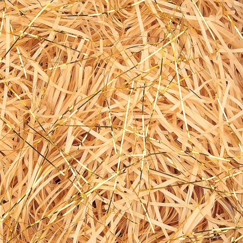 TXXATX Füllmaterial Geschenk 270g Geschreddertes Papier für Füllmaterial Geschenkbox Khaki Hamper Shred Raffia Verpackungsmaterial Geschenk Füllung für DIY Pakete Festival Geschenkbox Präsentkor TXXATX Füllmaterial Geschenk 270g Geschreddertes Papier für Füllmaterial Geschenkbox Khaki Hamper Shred Raffia Verpackungsmaterial Geschenk Füllung für DIY Pakete Festival Geschenkbox Präsentkor von TXXATX