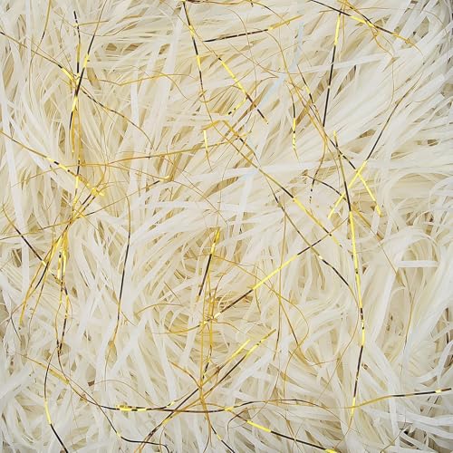 TXXATX Füllmaterial Geschenk 270g Geschreddertes Papier für Füllmaterial Geschenkbox Raffia Geschenk Füllung Cremeweiß Verpackungsmaterial Füllmaterial für DIY Pakete Festival Geschenkbox Präsentkorb TXXATX Füllmaterial Geschenk 270g Geschreddertes Papier für Füllmaterial Geschenkbox Raffia Geschenk Füllung Cremeweiß Verpackungsmaterial Füllmaterial für DIY Pakete Festival Geschenkbox Präsentkorb von TXXATX