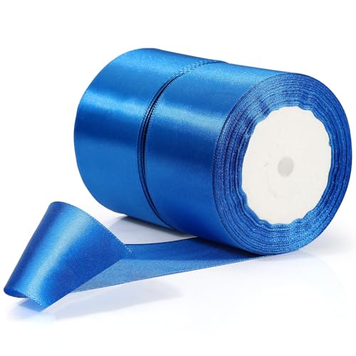 TXXATX Geschenkband Breit 50 mm Schleifenband Königsblau Satinband Deko Geschenkbänder 46m Ribbon Band Hochzeit Stoff Königsblau für Taufe Geburtstag Geschenkverpackung Weihnachtstischdeko TXXATX Geschenkband Breit 50 mm Schleifenband Königsblau Satinband Deko Geschenkbänder 46m Ribbon Band Hochzeit Stoff Königsblau für Taufe Geburtstag Geschenkverpackung Weihnachtstischdeko von TXXATX