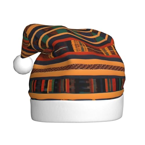 TYANG Afrikanischer Webdruck, Weihnachtsmannmütze, Weihnachtsmannmütze, Weihnachtsmannmütze TYANG Afrikanischer Webdruck, Weihnachtsmannmütze, Weihnachtsmannmütze, Weihnachtsmannmütze von TYANG