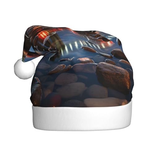 TYANG Brooklyn Bridge Printing Santa Hat Christmas Decorated Hat Band Santa Hat TYANG Brooklyn Bridge Printing Santa Hat Christmas Decorated Hat Band Santa Hat von TYANG