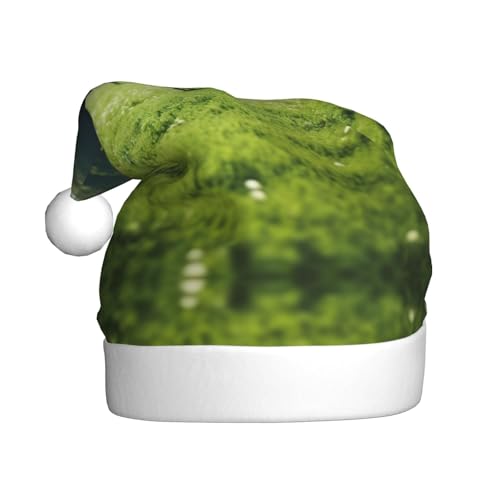 TYANG Nikolausmütze mit Fußballmotiv auf Gras-Druck, Weihnachtsmannmütze, Weihnachtsmannmütze von TYANG