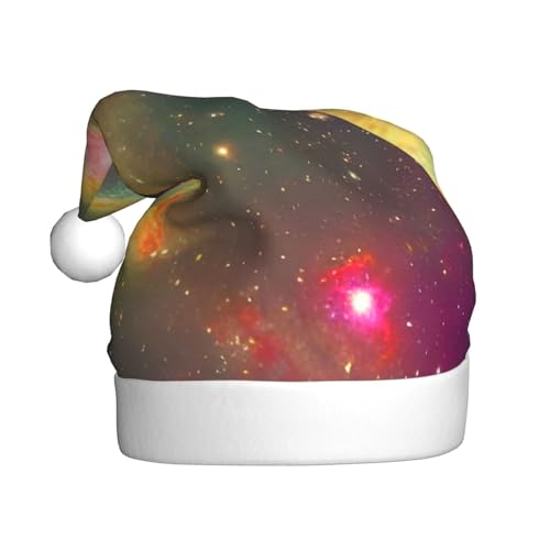 TYANG Schöne Nikolausmütze mit Galaxie-Druck, Weihnachtsmannmütze, Weihnachtsmannmütze TYANG Schöne Nikolausmütze mit Galaxie-Druck, Weihnachtsmannmütze, Weihnachtsmannmütze von TYANG