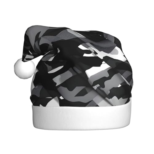 TYANG Weihnachtsmütze mit Camouflage-Muster, Schwarz / Grau / Weiß TYANG Weihnachtsmütze mit Camouflage-Muster, Schwarz / Grau / Weiß von TYANG