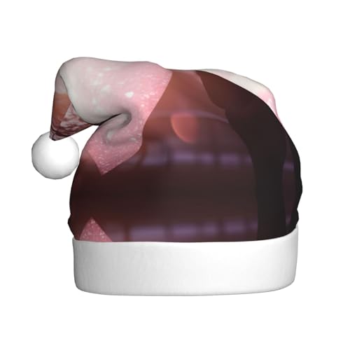 TYANG Weihnachtsmütze mit Herz-Motiv, bedruckt, Weihnachtsmannmütze TYANG Weihnachtsmütze mit Herz-Motiv, bedruckt, Weihnachtsmannmütze von TYANG