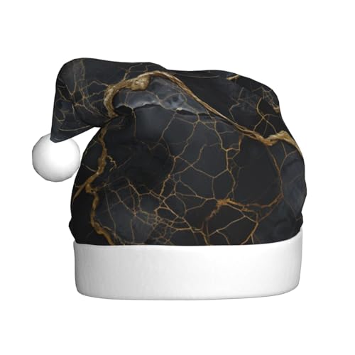 TYANG Weihnachtsmütze mit Marmordruck, Schwarz TYANG Weihnachtsmütze mit Marmordruck, Schwarz von TYANG