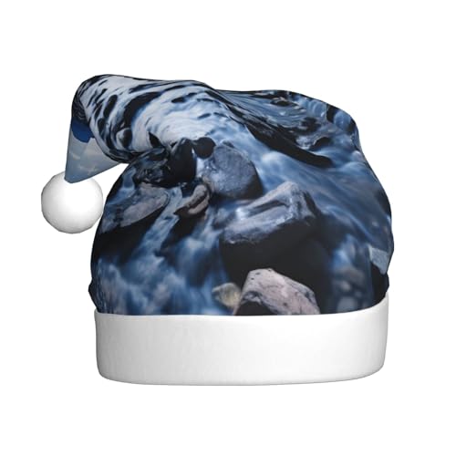 TYANG Weihnachtsmütze mit Nachthimmel-Aufdruck, Weihnachtsmannmütze, Weihnachtsmannmütze TYANG Weihnachtsmütze mit Nachthimmel-Aufdruck, Weihnachtsmannmütze, Weihnachtsmannmütze von TYANG