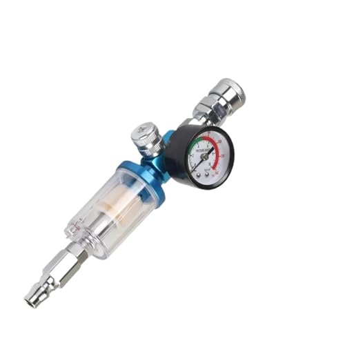 TYBOPHQJ 1/5 stück Euro Kompressor Spritzpistole Werkzeug Druck Teile 1/4 Zoll Öl Wasser Separator luftfilter Feuchtigkeit Falle(1 pcs,AF+PF+SM+RG) von TYBOPHQJ