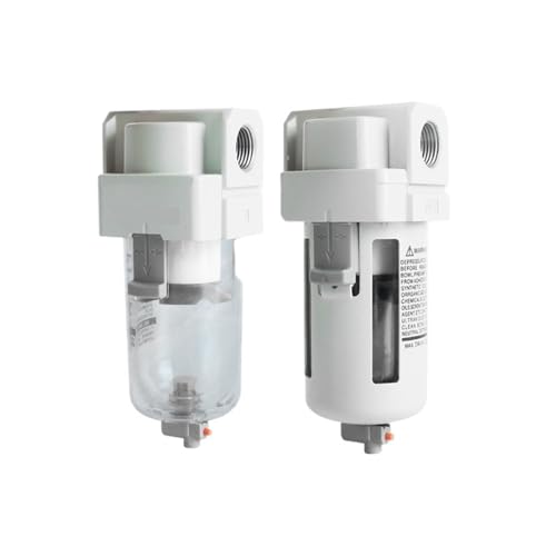 TYBOPHQJ AF 2000-01 AF50-06D-A M5 bis 1 Zoll 1/4 Zoll 3/8 Zoll BSPT Kompressor-Luftfilterbecher Typ Automatischer Abfluss AF2000-02D Halterung(AF40-04-C-A) von TYBOPHQJ