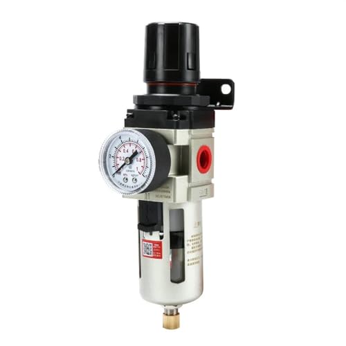 TYBOPHQJ AW2000-02 AW3000-03 AW4000-04 Luft-Öl-Wasser-Seperator-Filter Luftregler Pneumatischer Druckregler Kompressorfilter(AW2000-02 Copper,Manual) von TYBOPHQJ