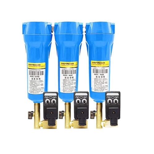 TYBOPHQJ Ablassventil Öl-Wasser-Separator Filterelement QPSC 015/024/032/060 Luftkompressor-Zubehör Präzisionsfiltertrockner(AC 220V,015QPS Drain Valve) von TYBOPHQJ