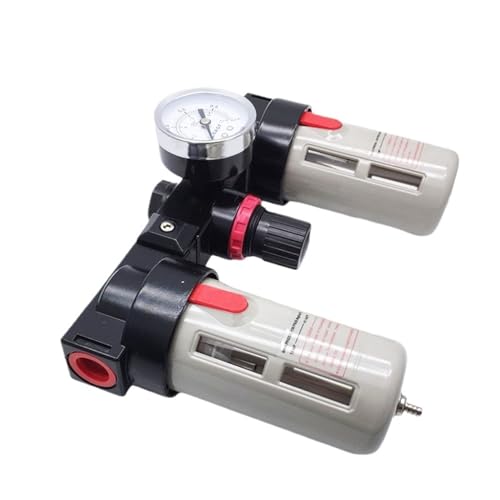 TYBOPHQJ BC2000/3000 BC4000 Druckluftwerkzeug-Kompressorfilter Pneumatischer Luftfilter-Druckreglersatz mit Manometer und Ölerbecher(BC-2000,Copper core) von TYBOPHQJ