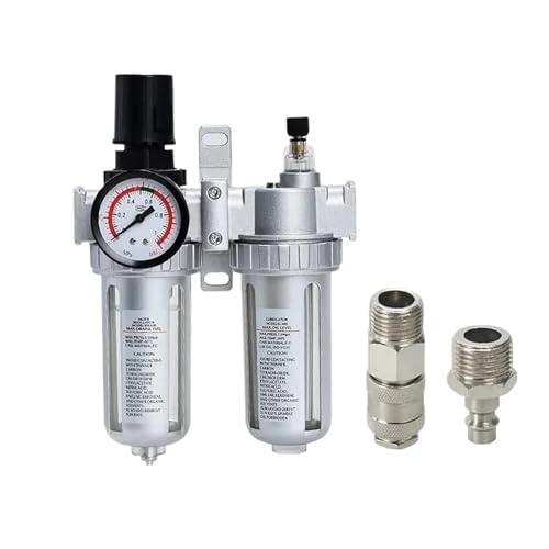 TYBOPHQJ Luftkompressorteile: SFC-200 SFC-300 SFC-400 - Luftfilterregler Öl-Wasser-Abscheider-Regelventil mit automatischer Entleerung(5 Sets,SFC-200 w EU20) von TYBOPHQJ
