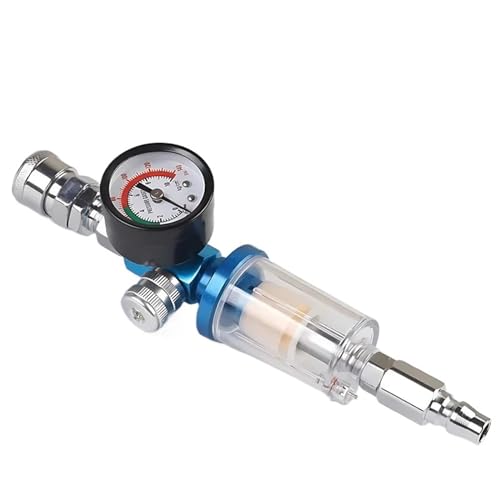 TYBOPHQJ Wasser-Öl-Abscheider, Luftfilter, Feuchtigkeitsfalle mit PF-Anschluss for Kompressor-Sprühpistole, 1/4-Zoll-NPT-Einlass(AF w PF w SM w RG) von TYBOPHQJ