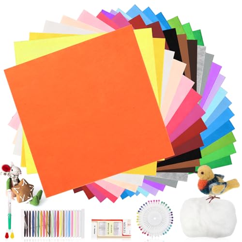 TYBYBB Filz Bastelfilz 30 X 30cm Filzstoff Felt 1mm Filzplatten Fabric Filzmatte Filzbögen Weich zum Basteln Nähen Filzzuschnitte Filzblätter Bastelvlies Nähfilz Bunt Farben Cloth Set TYBYBB Filz Bastelfilz 30 X 30cm Filzstoff Felt 1mm Filzplatten Fabric Filzmatte Filzbögen Weich zum Basteln Nähen Filzzuschnitte Filzblätter Bastelvlies Nähfilz Bunt Farben Cloth Set von TYBYBB