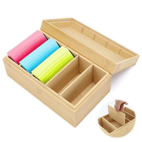 TYBYBB Karteikasten Karteikartenbox A7 Vokabeln 22x12x9cm Lernbox Karteikarten Lernkarten Lernkarteibox Aufbewahrung A7 Vokabelkarten Box Vokabelbox Vokabelkasten Karteibox mit Deckel von TYBYBB