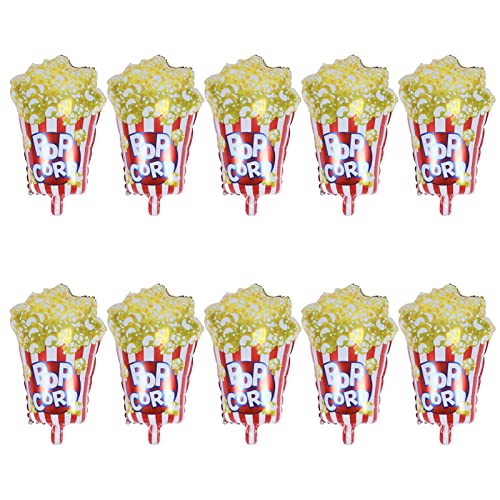 TYCIONG 10 Stück Popcorn-Luftballons | Popcorn-Dekorationen | Kino-Partydekorationen | Karnevalsballons | Partydekorationen aus Aluminiumfolie TYCIONG 10 Stück Popcorn-Luftballons | Popcorn-Dekorationen | Kino-Partydekorationen | Karnevalsballons | Partydekorationen aus Aluminiumfolie von TYCIONG