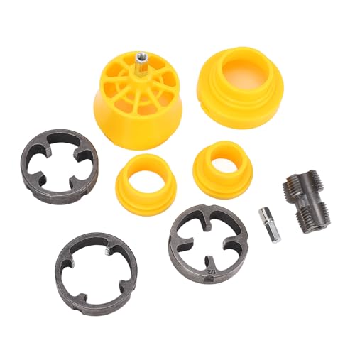 TYCIONG PVC Pipe Threader Kit Elektrische Bohrmaschine Kompatibel 1/2in 3/4in 1in Größen Abslegierung Stahlkonstruktion für Sanitärprojekte mit Robuster, Vielseitiger Anpassung von TYCIONG