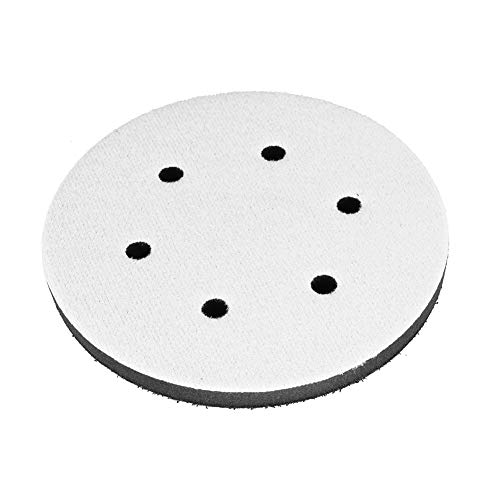 TYCIONG Weichschleifgrenzfläche Puffer Pufferpolster 150 Mm Durchmesser mit Magischem Klebstoff Zum Polieren von Schleifmaschinen 6/9/15/17 Löcher Optional (6 Zoll und 6 Löcher) von TYCIONG