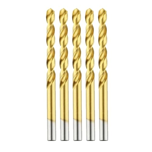 1/5 Stück Kobalt Schnellarbeitsstahl Spiralbohrer Titan Bohren Qualität 6542 Edelstahl Werkzeug Metall Edelstahl Bohrer(5PCS,2.7mm) von TYDHGSE